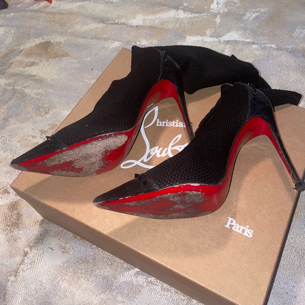 Tall Christian loub sock boots